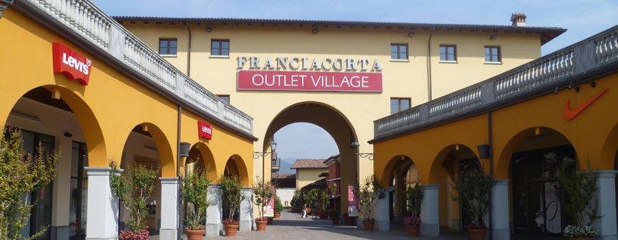 Il Franciacorta Outlet, a pochi minuti dall’Hotel Noce di Brescia